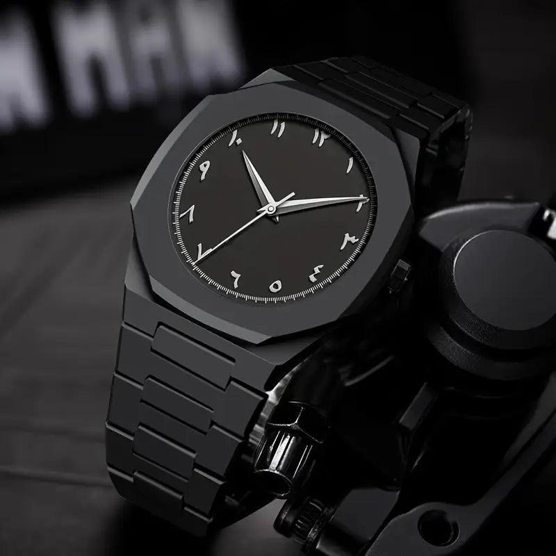 Arabic Aura-Men's Aluminum Chain Watch