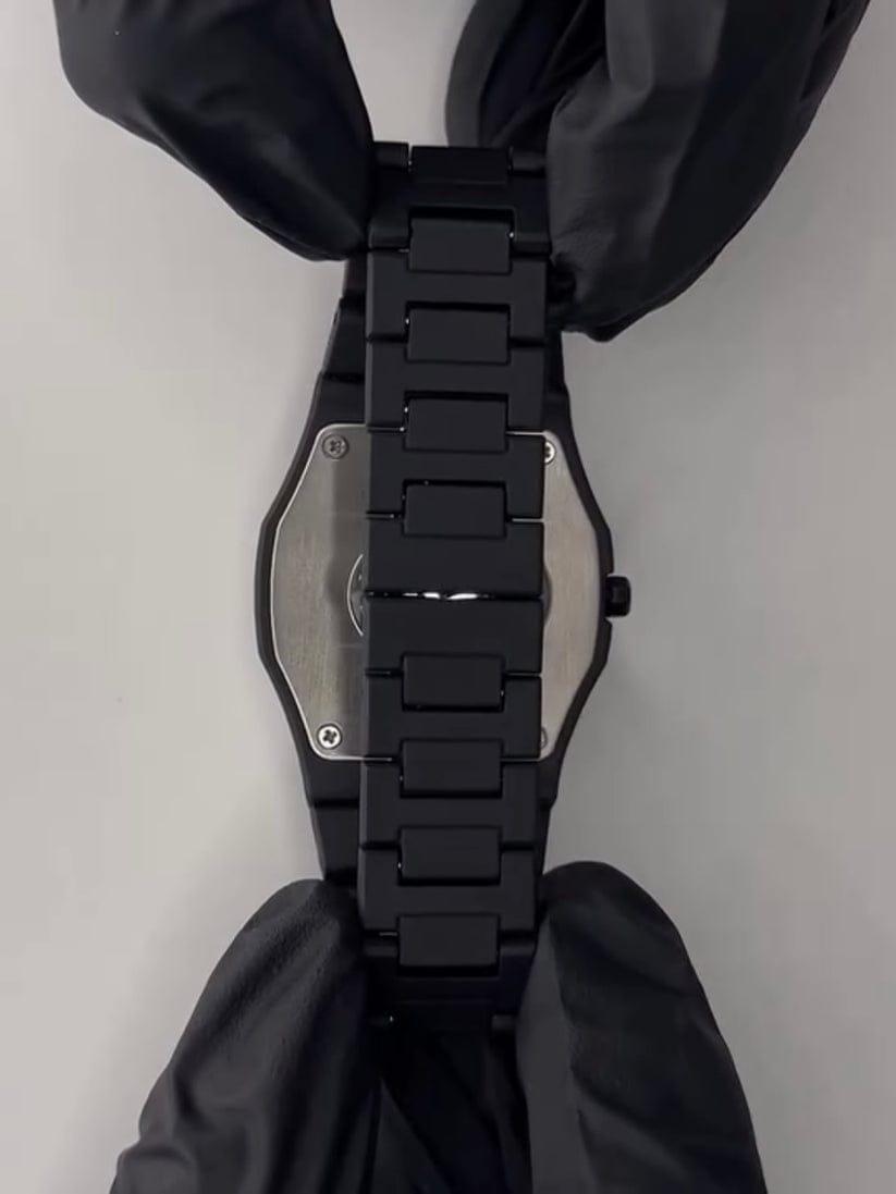 Arabic Aura Black Watch-Quartz Analogue Watch