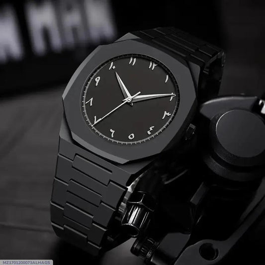 Arabic Aura-Men's Aluminum Chain Watch